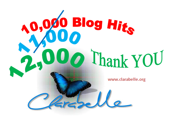 Clarabelle 12000 blog hits