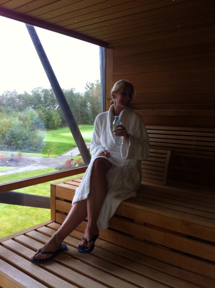 Clarabelle, Sauna Time at Carrick Sap