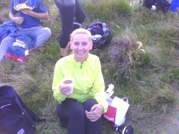 Coffee for Clarabelle, before the marathon