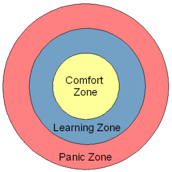 comfort learning zone diagram