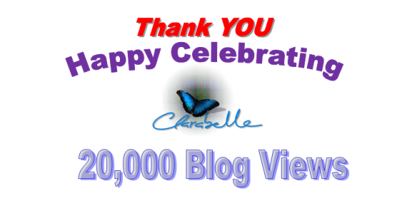 Clarabelle Blog Celebrating 20,000 Blog Hits