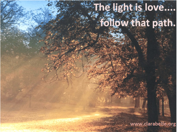 Clarabelle Photography and Quotes, The light is love