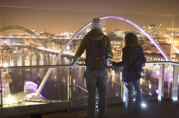 Newcastle City Centre at night