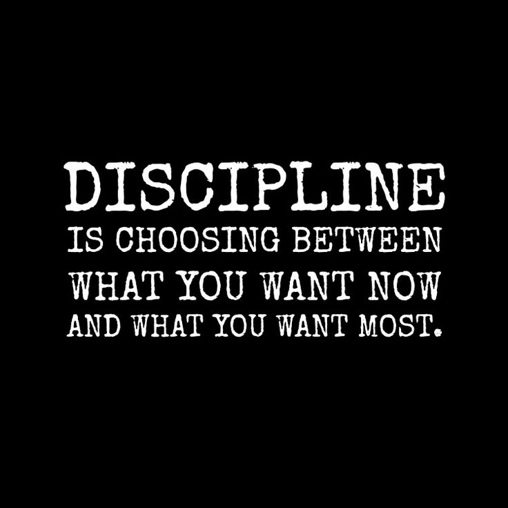 self discipline