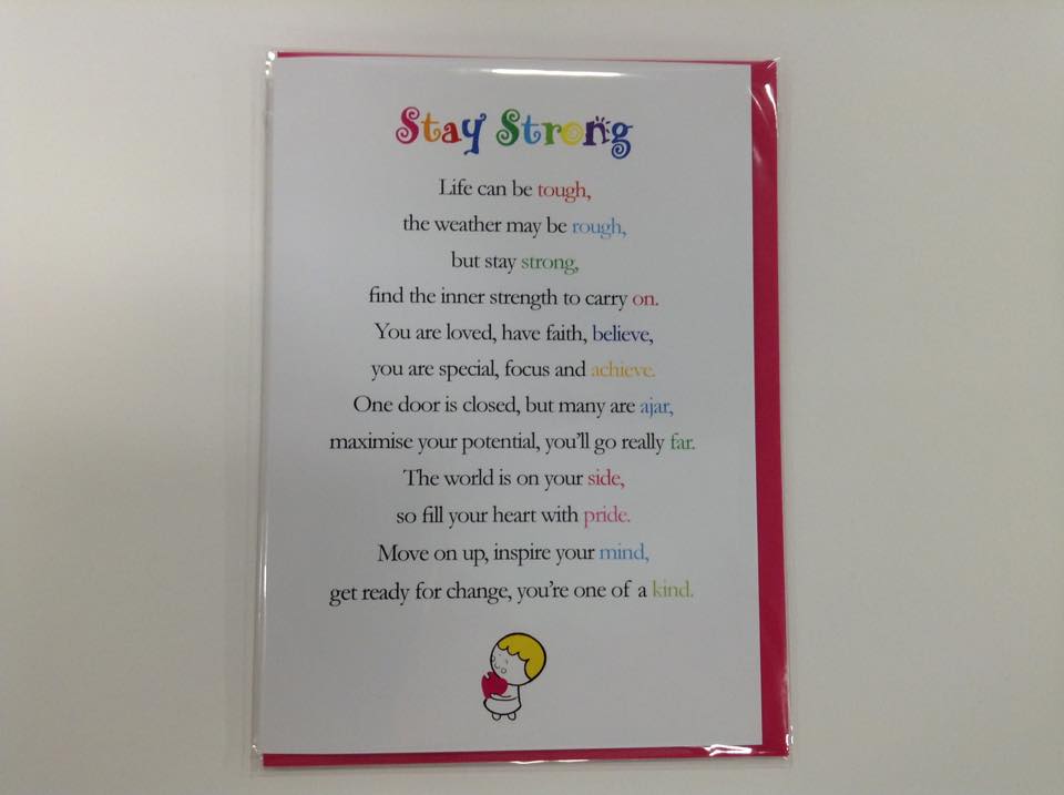 Stay Strong Greetings Card