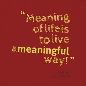 meaningful way
