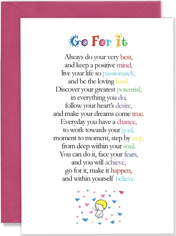 GO FOR IT by Clarabelle Cards sold on AMAZON UK